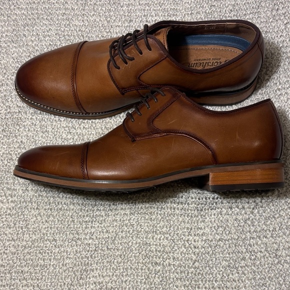 Florsheim Rucci Cap Toe cognac  brown Leather Dress Shoes main image 5